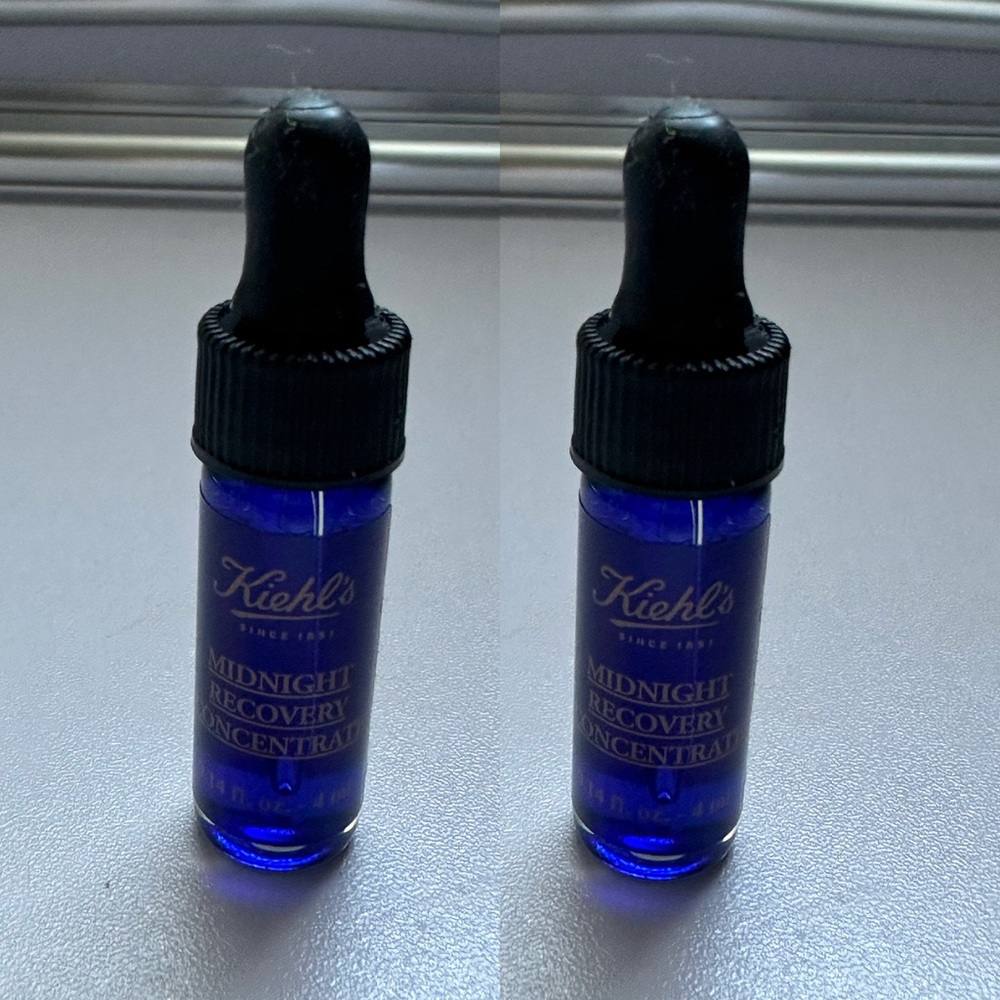 KIEHL'S Midnight Recovery Concentrate 0.14oz./4ml New; LOT OF 2